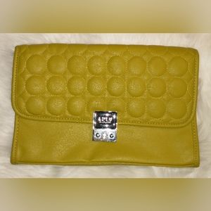 Lulu by Lulu Guinness Lime Green Envelope Style Clutch